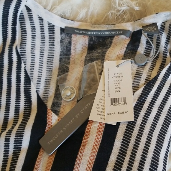 CYNTHIA VINCENT 12th STREET // fringe knit poncho - Picture 8 of 15